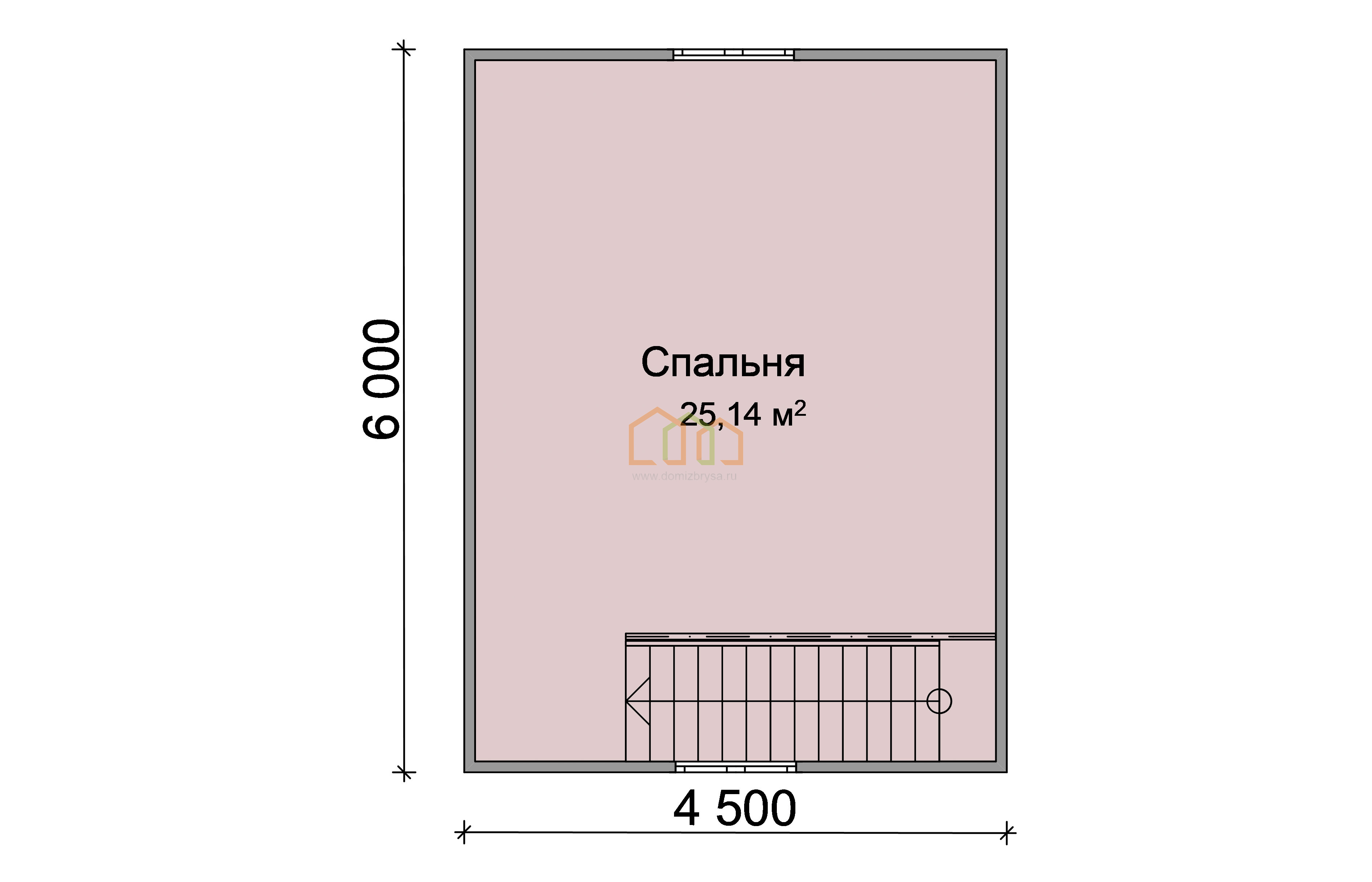 Каркасный дом 6х6 с мансардой - цена 1166000 руб под ключ в Химках.  Площадь: 63 м² с террасой