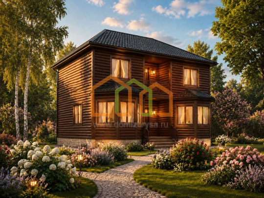 Коттедж из бруса 7х9